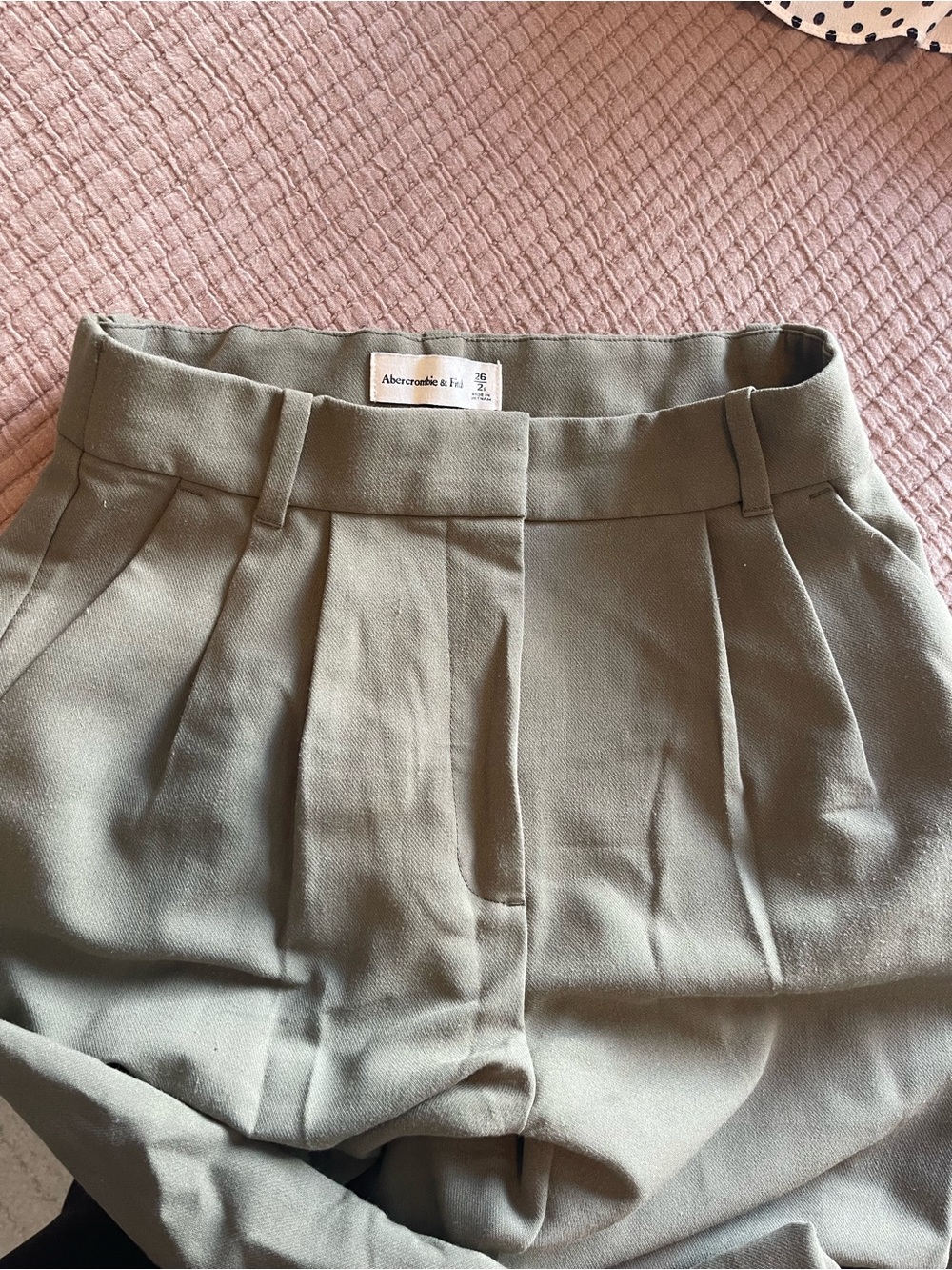 Abercrombie & Fitch Olive Green Trousers